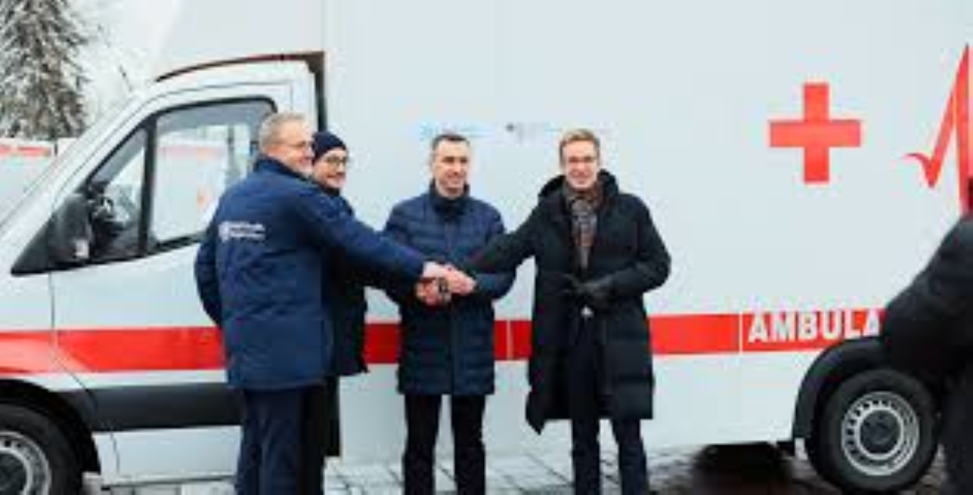 In the midst of the conflict, 23 ambulances are donated to Ukraine by WHO, USAID, and Germany for vital patients.