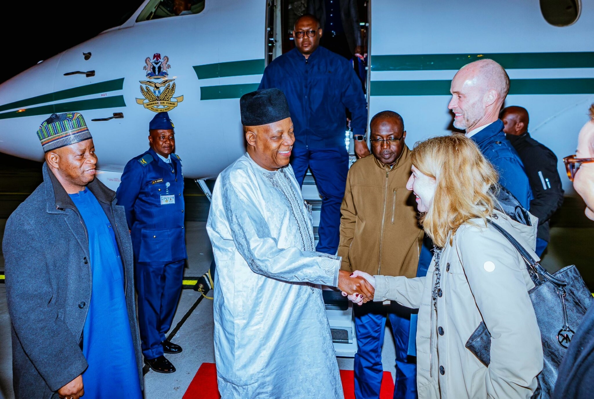 VP Shettima Arrives in Sweden for a 2-Day Visit