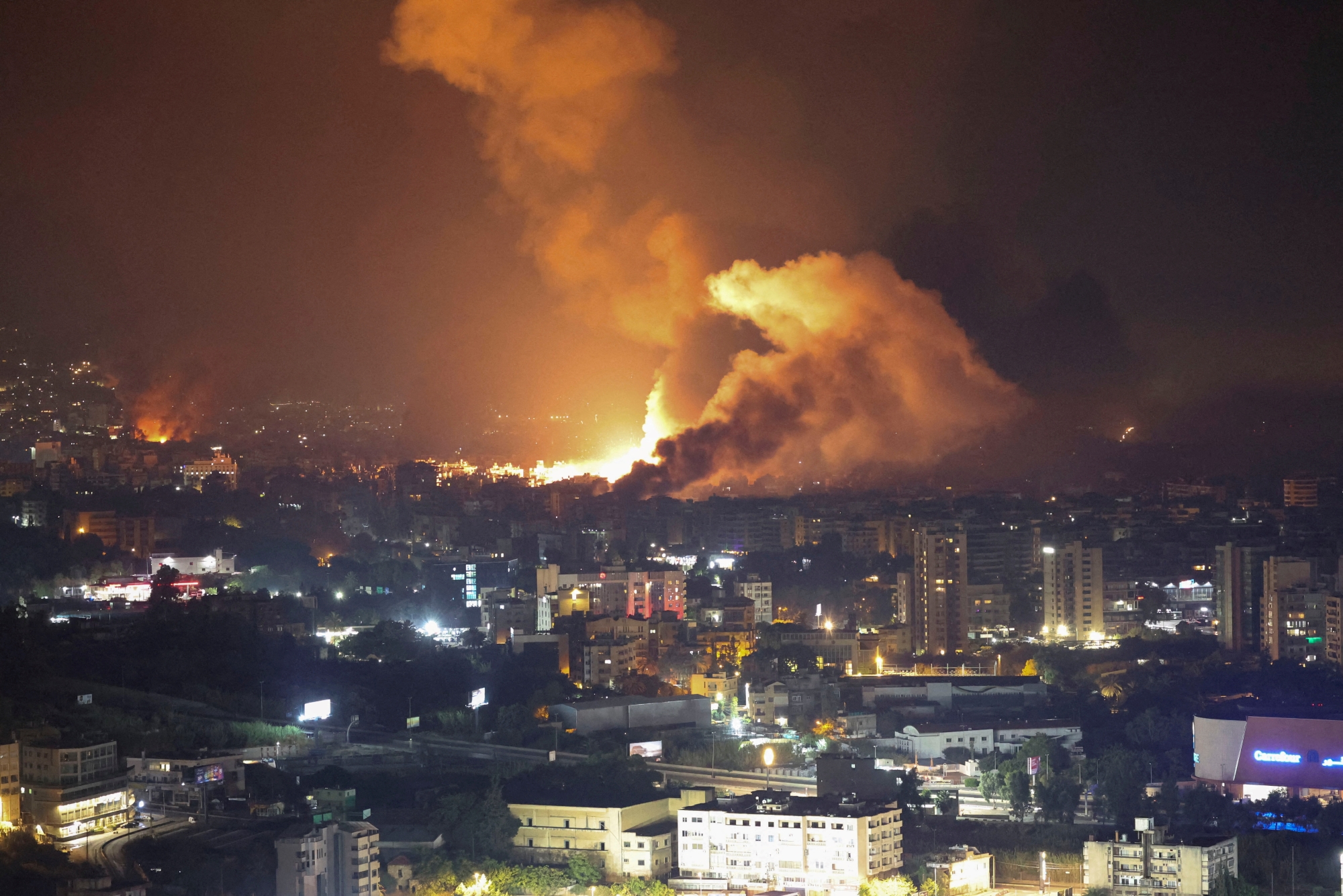 Powerful Israeli Airstrike Rocks Central Beirut, Leaving 11 Dead