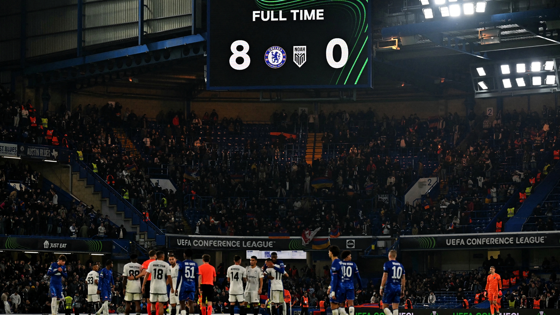 Chelsea Sets UEFA Conference League Record with 8-0 Win Over FC Noah at Stamford Bridge