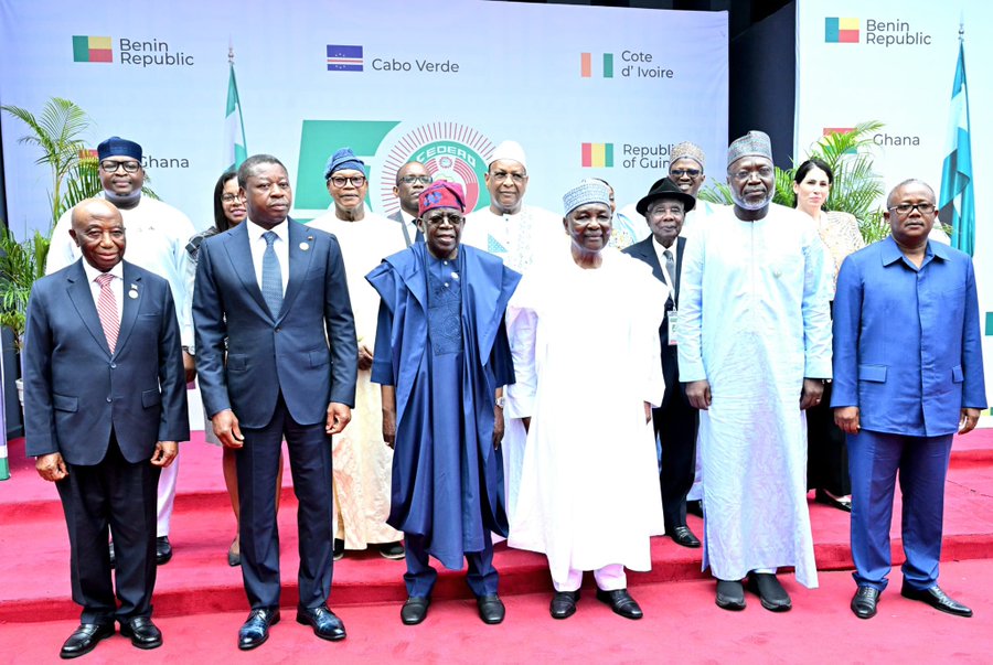Tinubu Calls for Unity and Legacy Preservation as ECOWAS Marks 50 Years