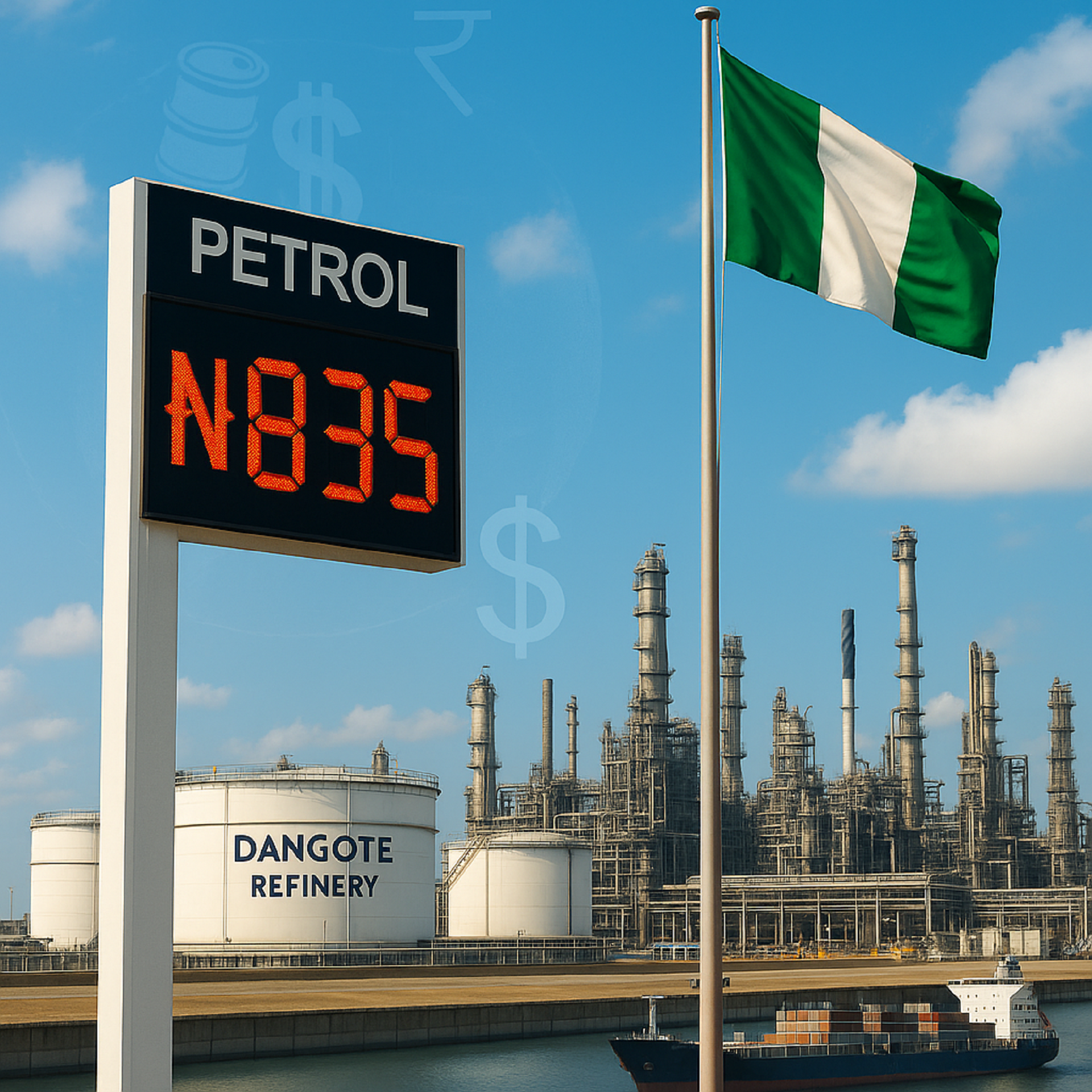 Dangote Refinery Cuts Petrol Price to ₦835 Amid Naira-for-Crude Deal Resumption
