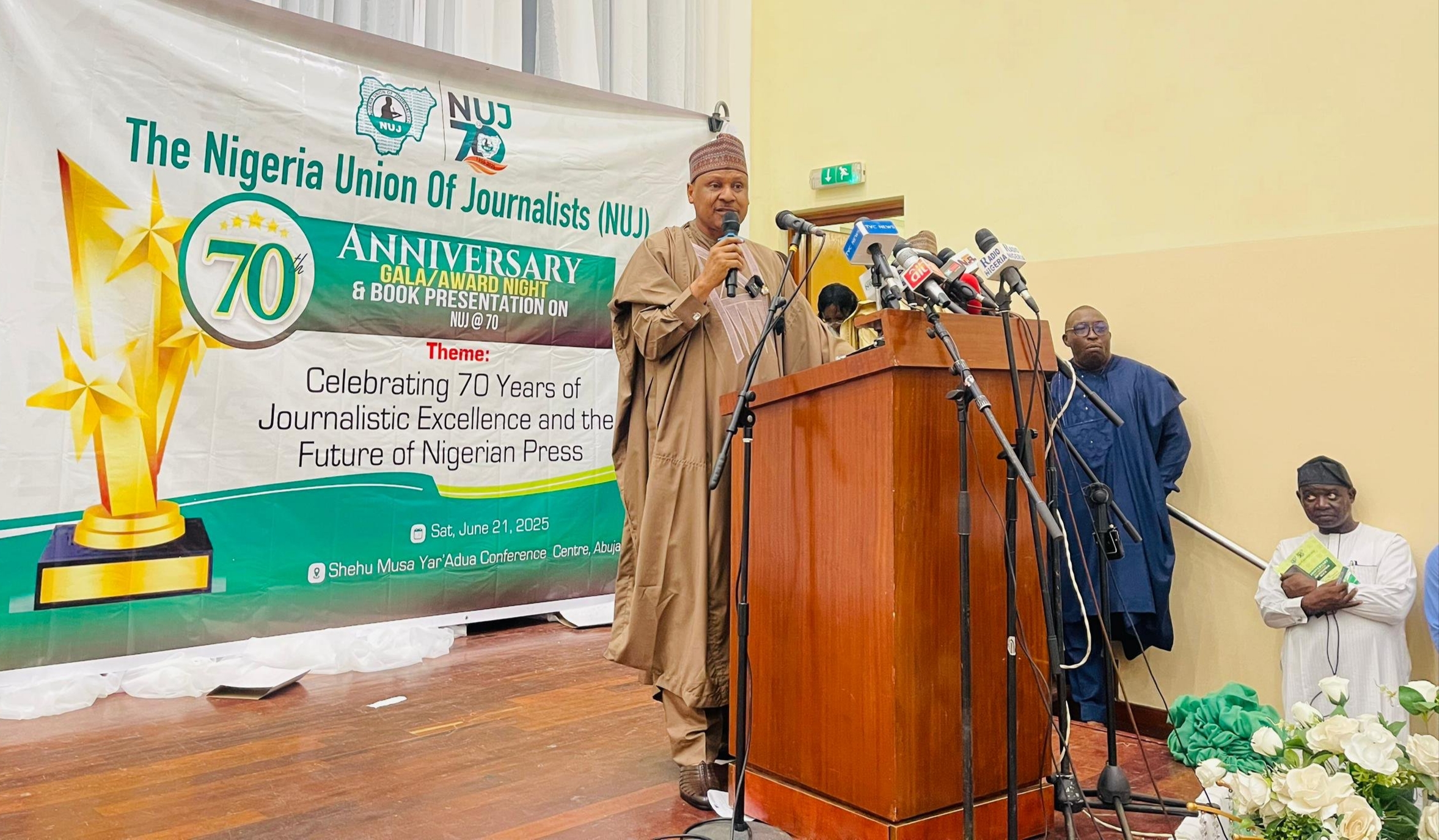 Tinubu and Osoba raise alarm over deepfakes and fake journalists at NUJ 70th anniversary