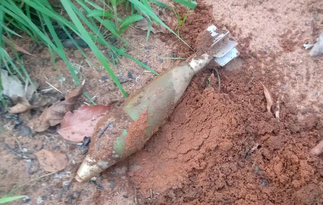 Ochima residents protest military activity after bomb discovery on farmland