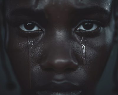 Portrait Woman Showing Strong Emotions Representing Mental Health