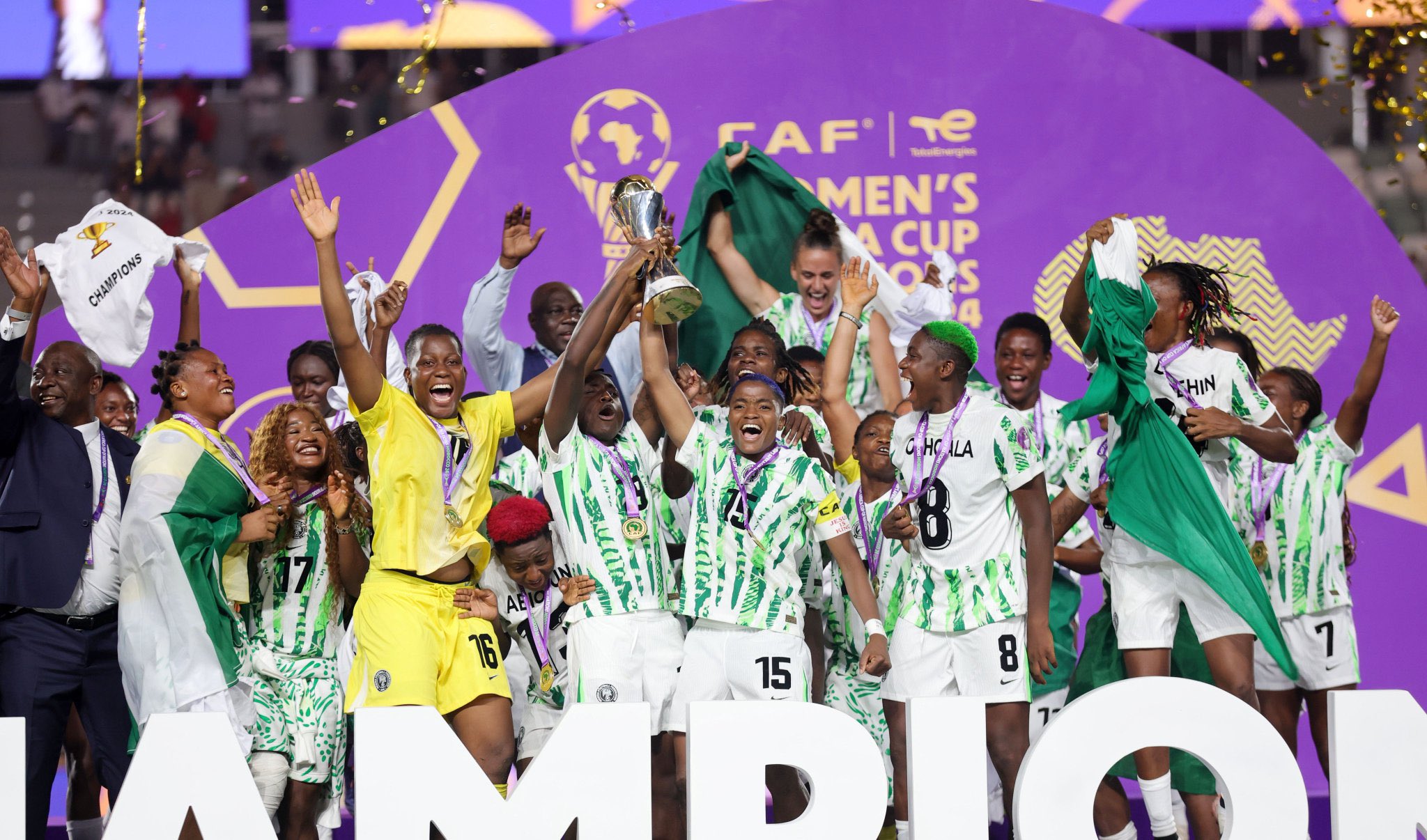 Abuja erupts as Super Falcons return with record 10th WAFCON trophy