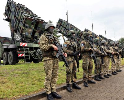 File Photo: Ukrainian President Volodymyr Zelenskiy Visit To A Military Training Area