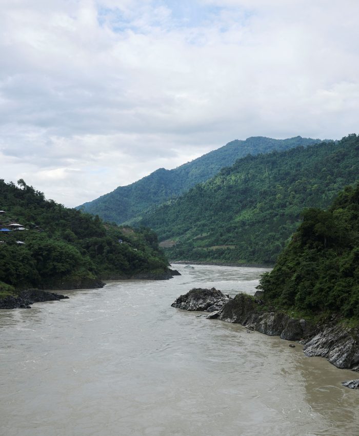 A View Shows The Siang River