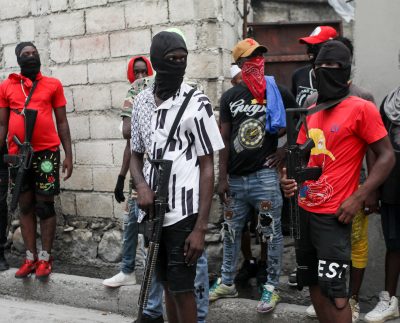Jimmy "barbecue" Cherizier Leads A March Against Prime Minister Ariel Henry, In Port Au Prince