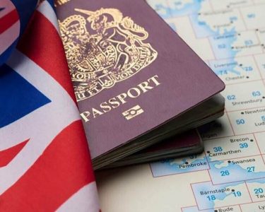 Uk Flag And Passport 11