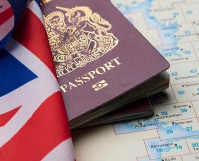 Uk Flag And Passport 11