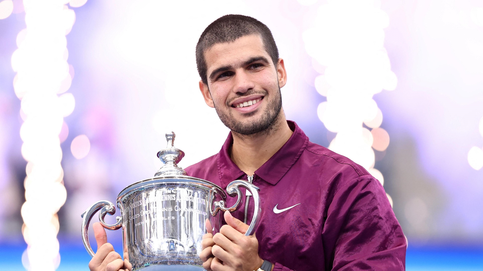 US Open: Carlos Alcaraz dethrones Jannik Sinner to win second title in New York and become world No 1
