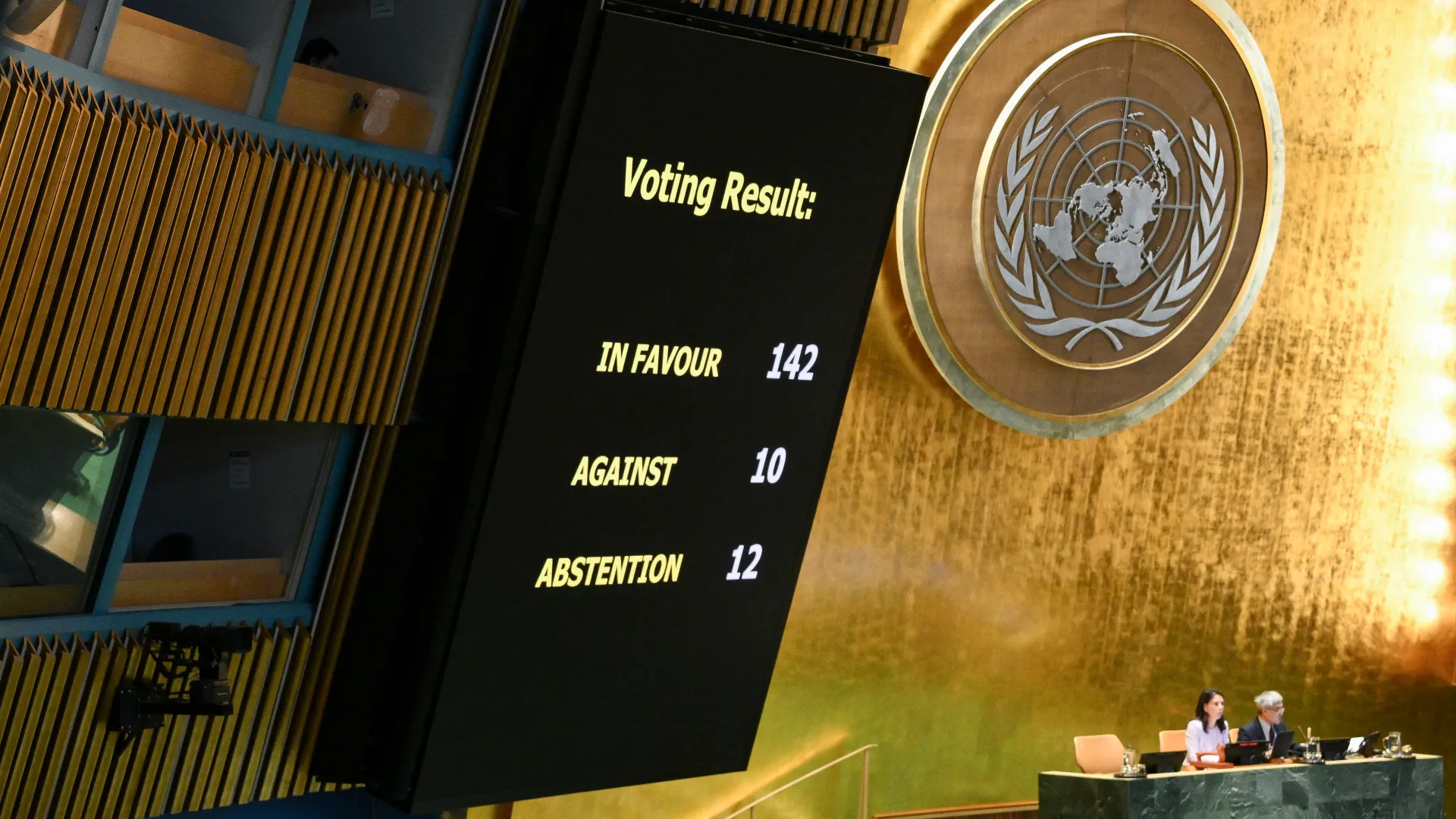 UN Overwhelmingly Endorses Two-State Solution Declaration That Condemns Hamas