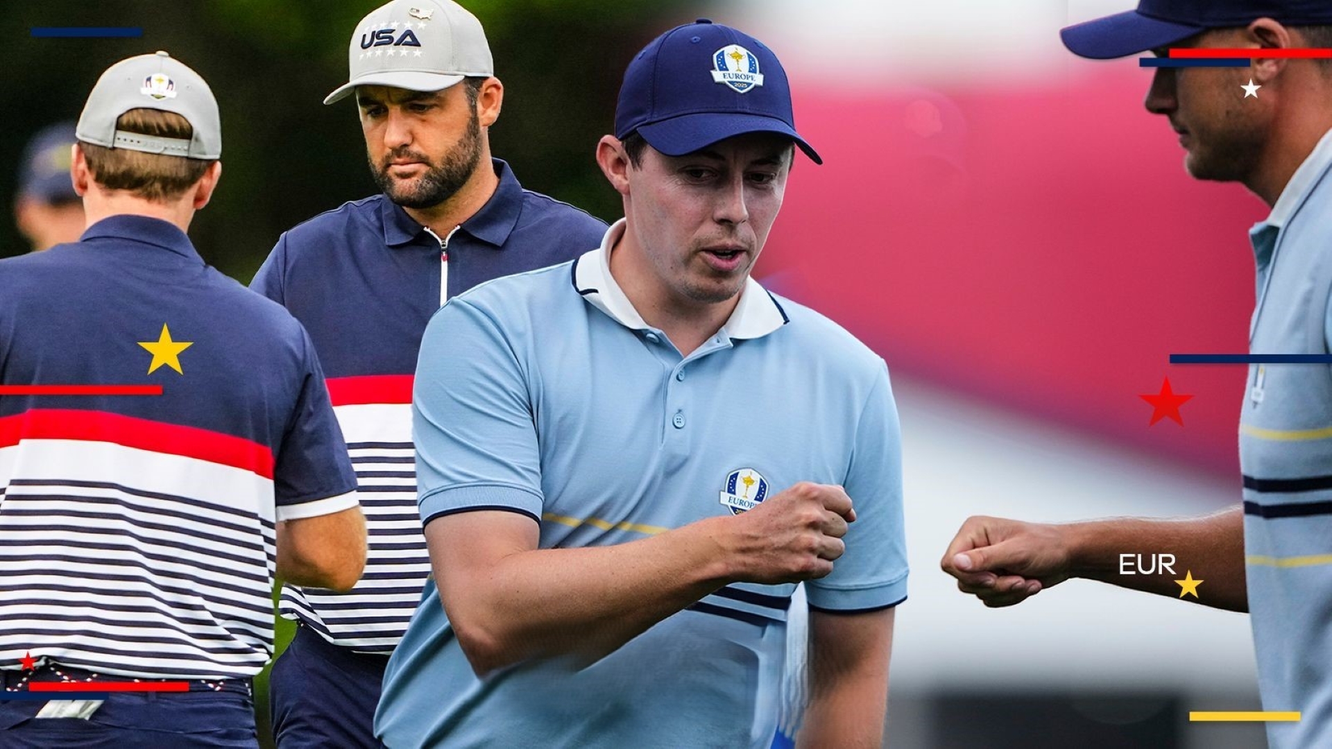 Team Europe captain Luke Donald Sticks with Winning partnerships as DeChambeau Leads Team USA in Ryder Cup Foursomes