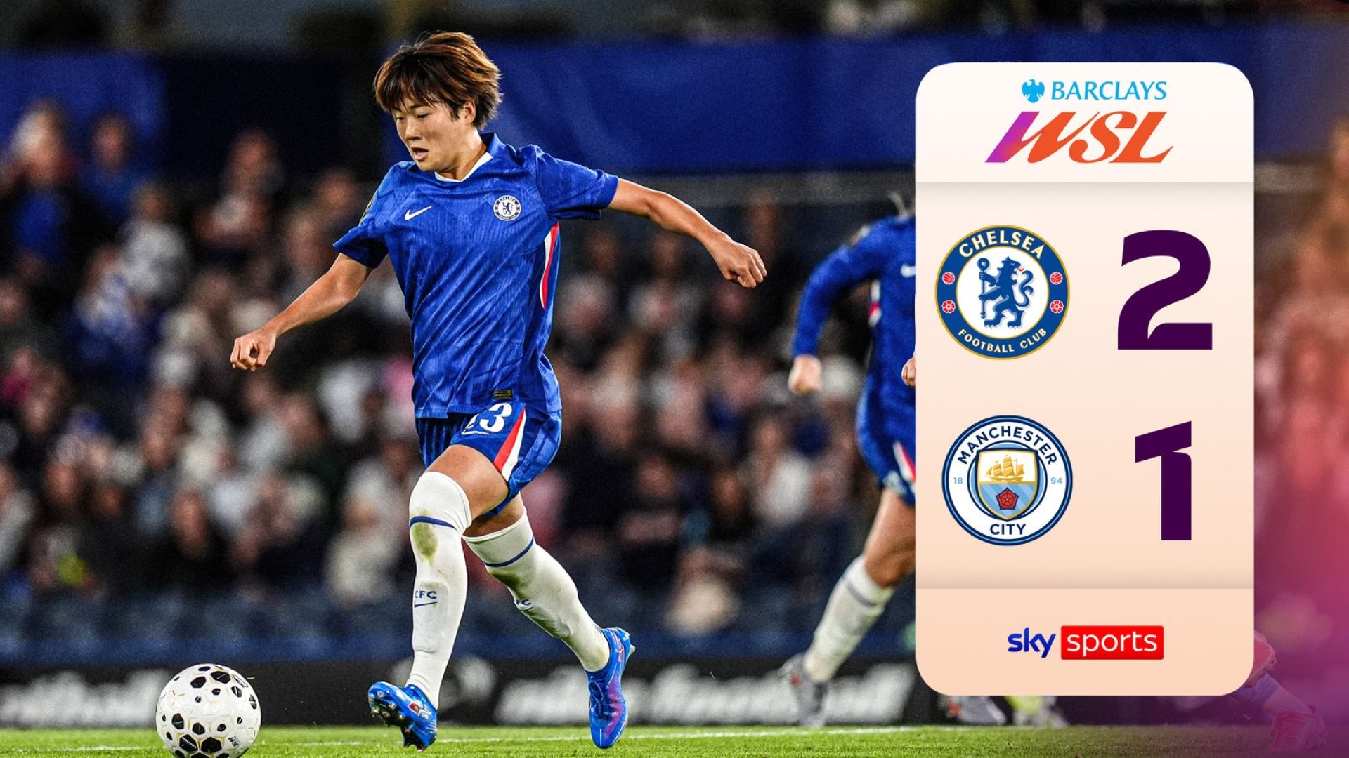 Chelsea Women 2-1 Man City Women: Reigning Champions begin title defence with nervy victory