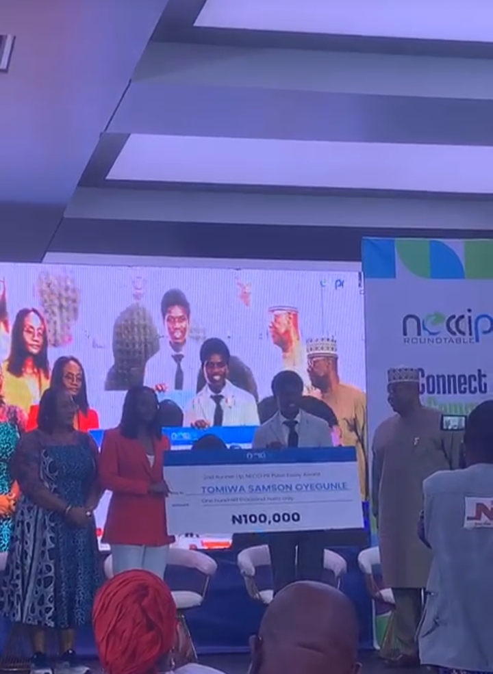 OOU Student Secures Top Spot at NECCI PR Essay Competition