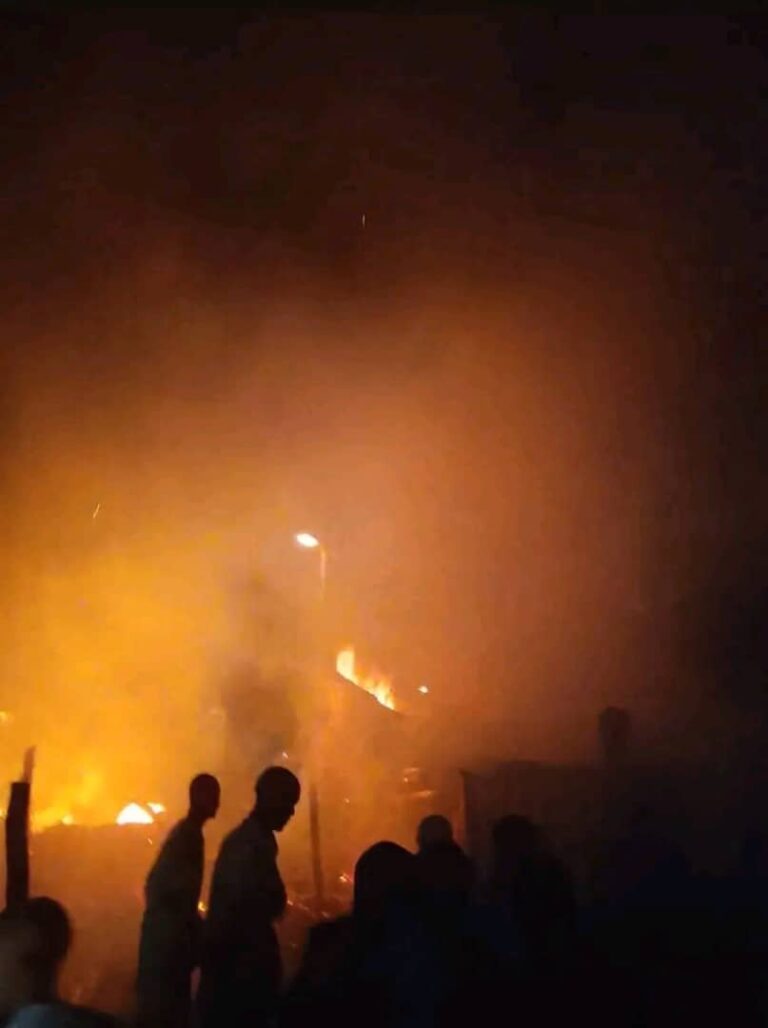 Early Morning Fire Guts Kumo Main Market, Traders Count Heavy Losses