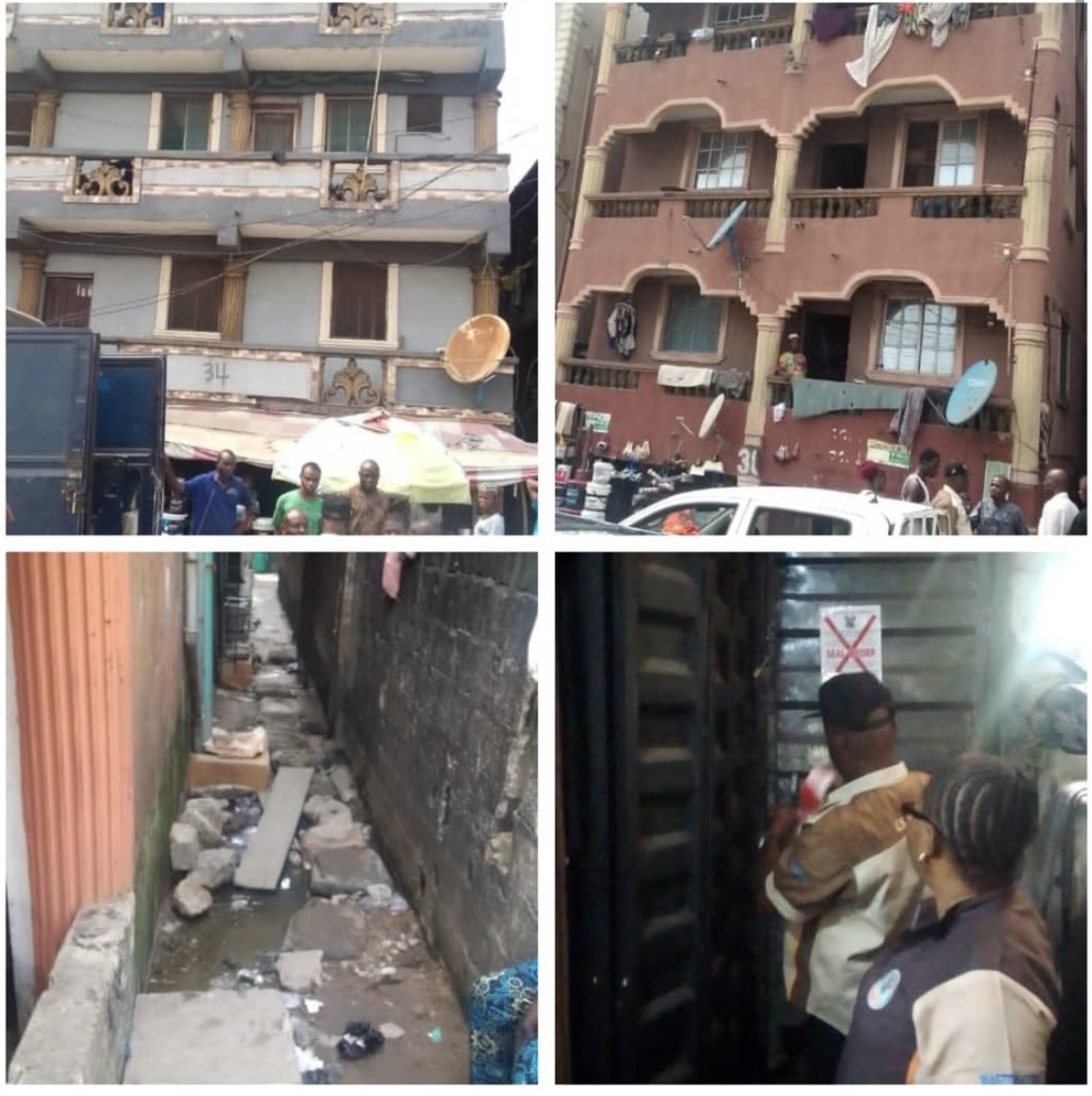 AfrikTimes Investigates: Lagos Authorities Reseal Properties Over Raw Sewage Discharge