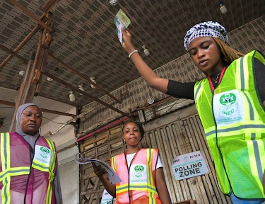 Inec Officials At A Polling Unit