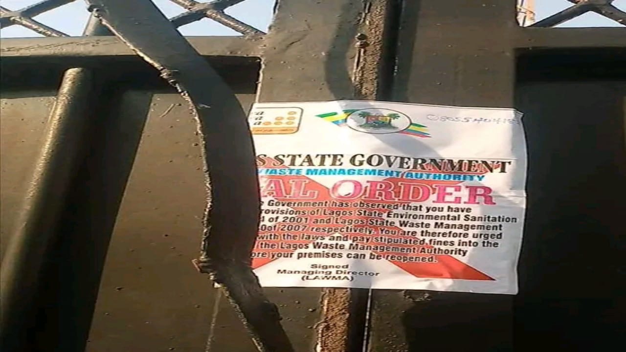 Lagos Govt Seals Premises Over Environmental Violations in Eti-Osa