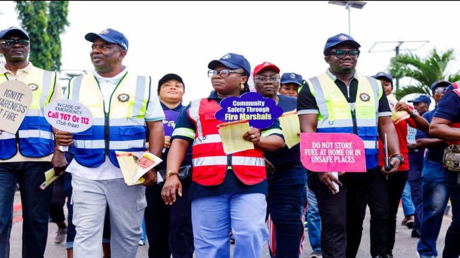 Lagos State Inaugurates Fire Marshal Club, Holds Safety Walk to Promote Fire Prevention