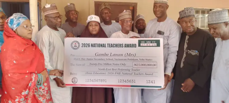 Yobe Honours Best Teacher with Tertiary Scholarship