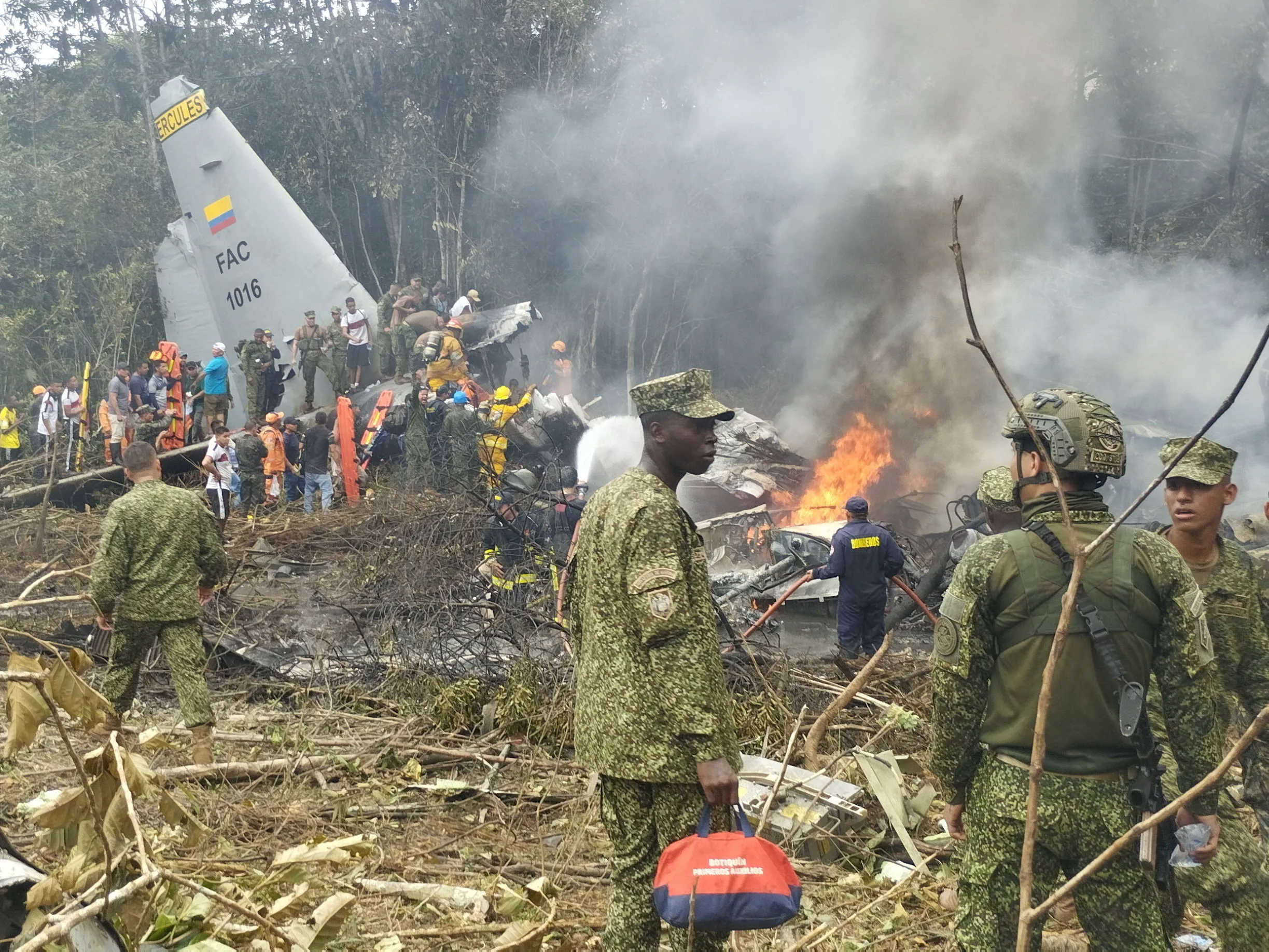 Colombia Military Plane Crash Kills 66, Four Still Missing