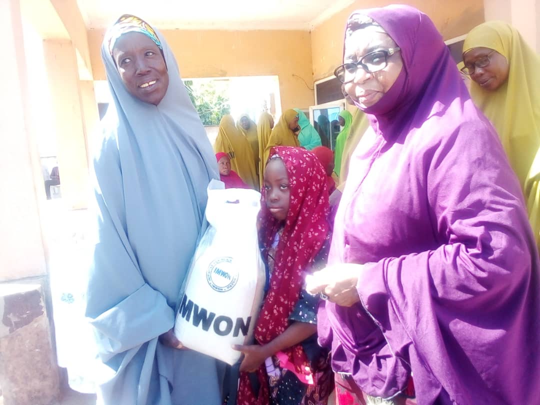 IMWON Distributes Food Items to Orphans in Adamawa, Urges Guardians to Be Responsible