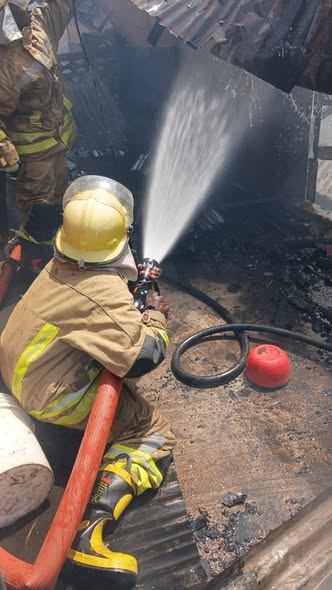 ‎Firefighters Save ₦52m Property as Blaze Razes Twin Residential Building in Jalingo  ‎