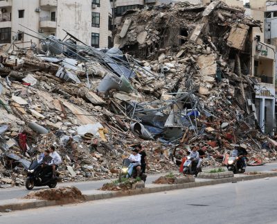 Displaced People Return To Their Homes After A 10 Day Ceasefire Between Lebanon And Israel Went Into Effect, At The Southern Suburbs Of Beirut