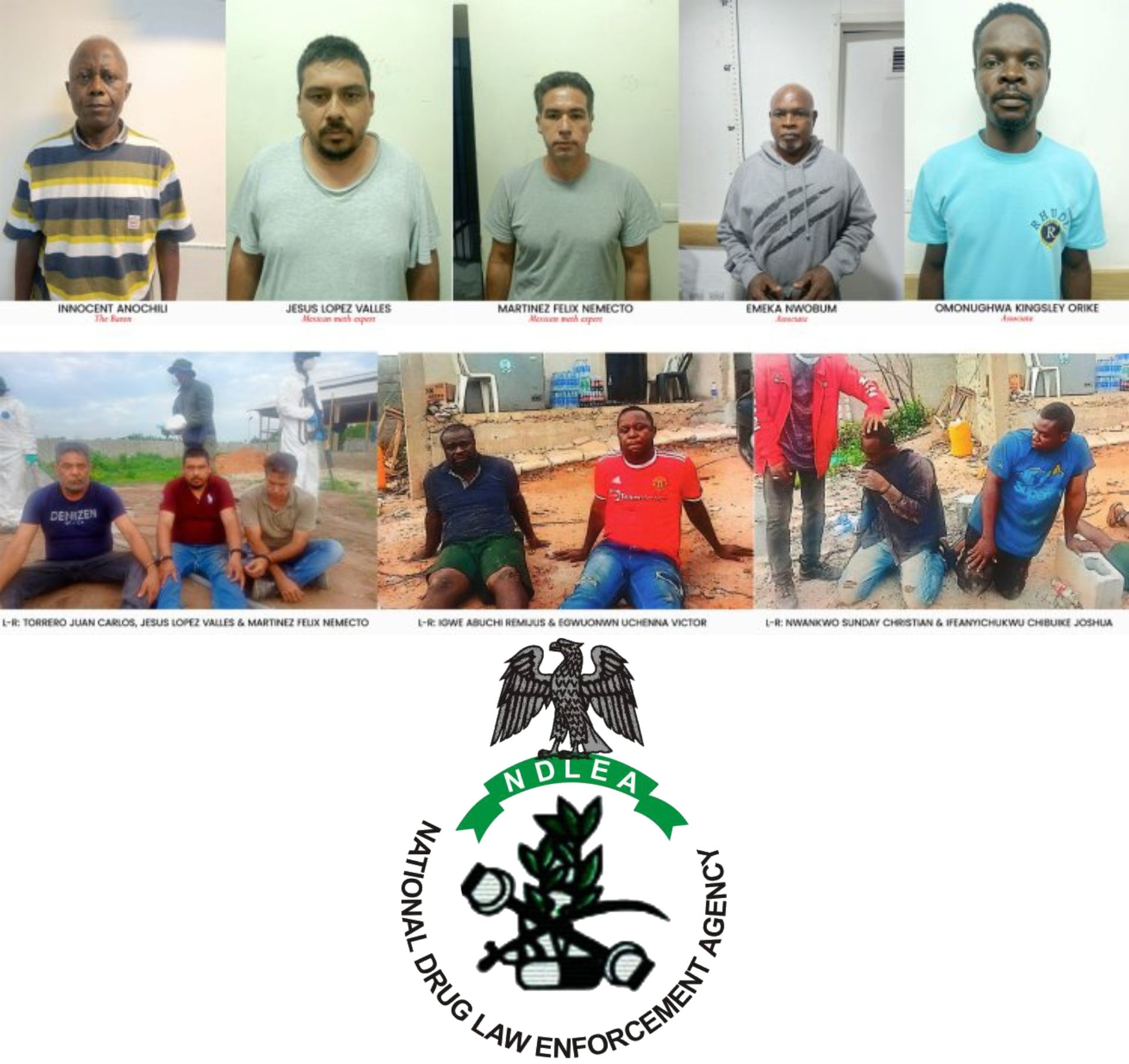 NDLEA Dismantles Nigerian-Mexican Meth Cartel, Seizes N480bn Drugs in Ogun Forest Raid