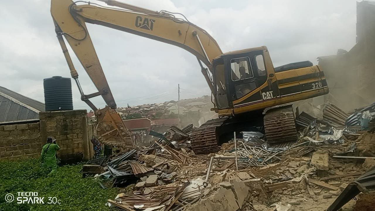 JUST IN: Oyo Govt Demolishes House Used to Hold Adelabu’s Sister, Twin Sons Captive