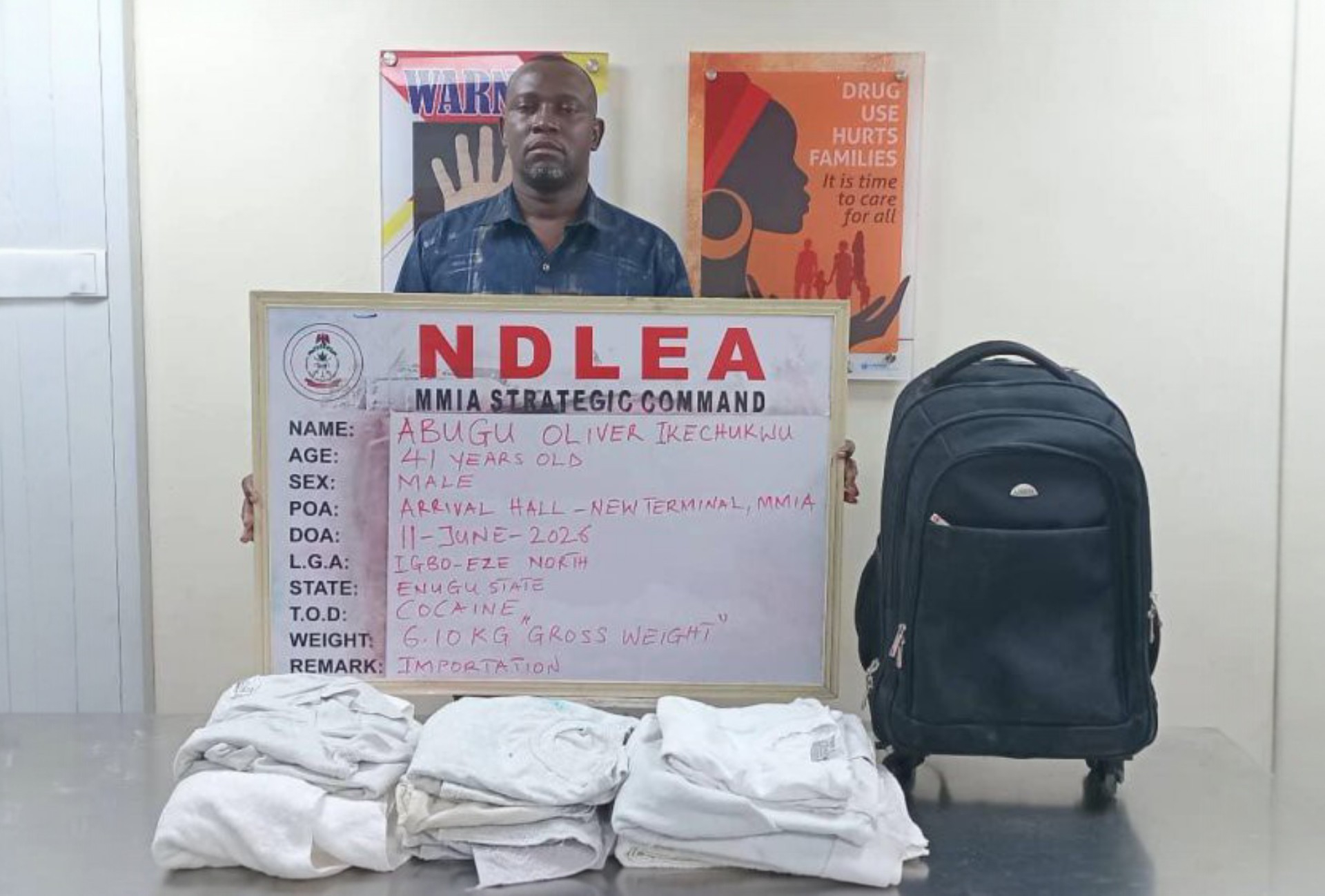 NDLEA Arrests Brazil-Based Businessman, Two PWDs, Others Over Drug Trafficking