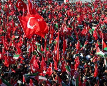 People Take Part In A Pro Palestinian Rally In Istanbul