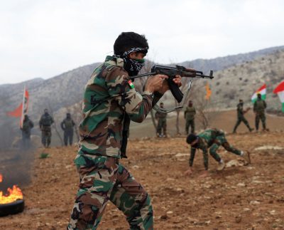 File Photo: Iranian Kurdish Fighters From The Kurdistan Freedom Party (pak) Take Part In A Training Session At A Base On The Outskirts Of Erbil