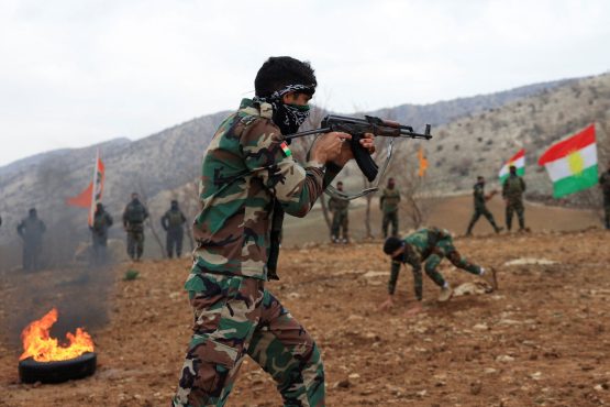 File Photo: Iranian Kurdish Fighters From The Kurdistan Freedom Party (pak) Take Part In A Training Session At A Base On The Outskirts Of Erbil