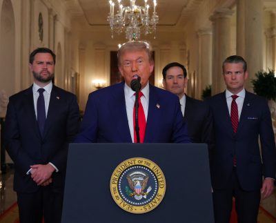 U.s. President Donald Trump Delivers An Address To The Nation At The White House In Washington, Following U.s. Strikes On Iran's Nuclear Facilities