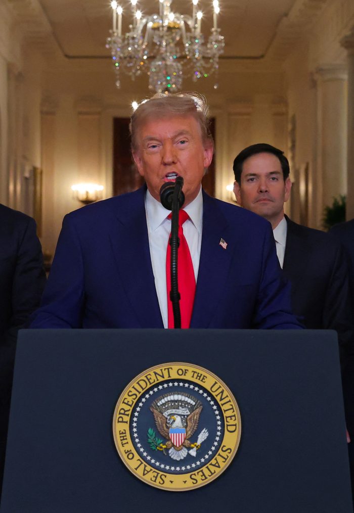 U.s. President Donald Trump Delivers An Address To The Nation At The White House In Washington, Following U.s. Strikes On Iran's Nuclear Facilities