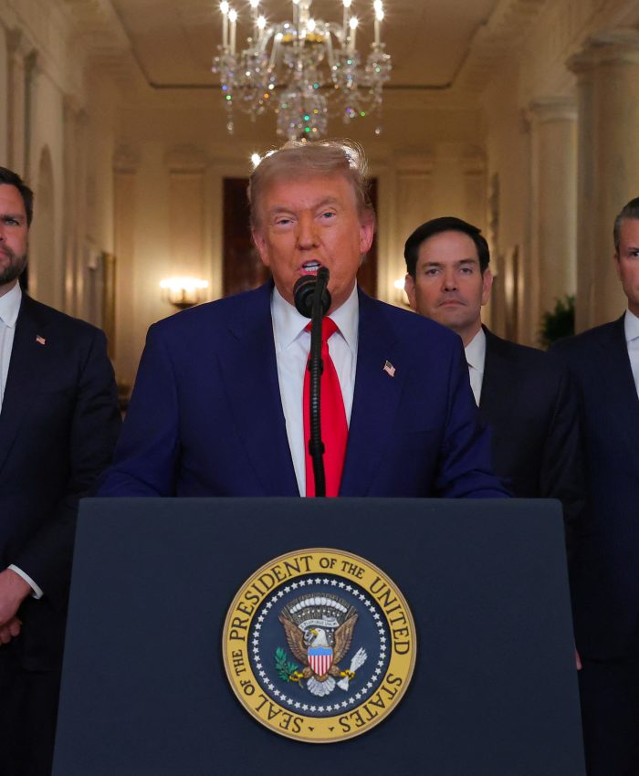 U.s. President Donald Trump Delivers An Address To The Nation At The White House In Washington, Following U.s. Strikes On Iran's Nuclear Facilities