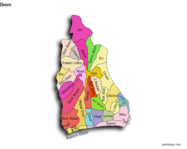 Akwa Ibom Map Chart
