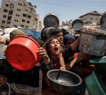 Food Distributed To Palestinians Struggling With Hunger In Gaza
