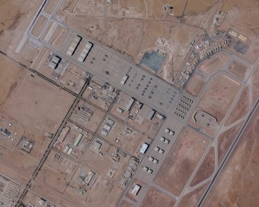 A Satellite Image Shows Planes At Prince Sultan Air Base
