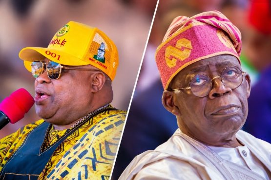 Ademola Adeleke and Bola Tinubu
