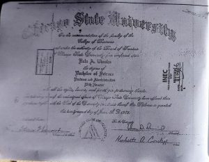 Tinubu's BSc certificate