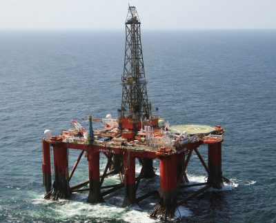 File Photo: A View Of The Aban Pearl Gas Rig In The Caribbean Sea, Along The Venezuelan Coast