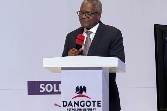 Aliko Dangote At His Company's Ipo