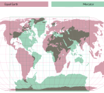 Equal Earth vs. Mercator