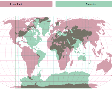 Equal Earth vs. Mercator