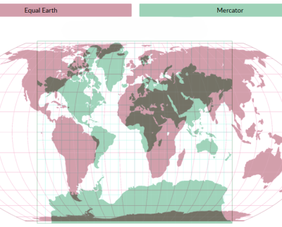 Equal Earth vs. Mercator