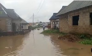 flooded area in osogbo, osun state